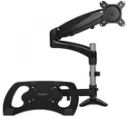 Kép 2/7 - StarTech.com ARMUNONB asztali TV konzol 68,6 cm (27") Alumínium, Fekete