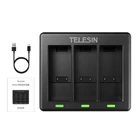Kép 3/3 - Telesin háromcsatornás töltő GoPro Hero 12 / Hero 11 / Hero 10 / Hero 9 kamerákhoz