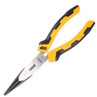 Kép 1/4 - Deli Tools hosszúkás egyenes fogó EDL2108, 8" (sárga)