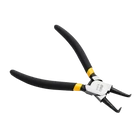Kép 2/6 - Deli Tools belső Seger fogó, hajlított EDL0343, 7" (fekete)