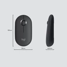 Kép 8/9 - Logitech 920-009204 billentyűzet Egér mellékelve Univerzális Vezeték nélküli RF QWERTY Nemzetközi amerikai Grafit