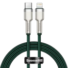 Kép 1/7 - Baseus Cafule USB-C-Lightning kábel, PD, 20 W, 1 m (zöld)