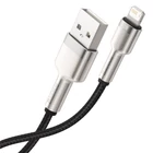 Kép 5/7 - Kábel USB Lightning Baseus Cafule, 2.4A, 0,25m (czarny)