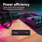 Kép 5/7 - Crucial CT2000P510SSD5 P510 2TB PCIe Gen5 NVMe 2280 M.2 SSD hűtőbordával