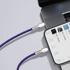 Kép 4/4 - Kábel USB-C do Lightning Baseus Cafule, 20W, 2m (fioletowy)