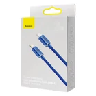 Kép 5/6 - Baseus Crystal Shine USB-C-Lightning kábel, 20W, PD, 2m (kék)