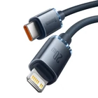Kép 3/5 - Baseus Crystal Shine USB-C-Lightning kábel, 20W, PD, 2m (fekete)