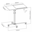 Kép 3/10 - Techly ICA-TB TPM-2 Fekete projektor asztal
