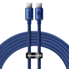 Kép 2/8 - USB-C-USB-C Baseus Crystal Shine kábel, 100W, 1,2m (kék)