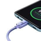 Kép 2/9 - Baseus Crystal Shine USB-C USB-C kábel, 100W, 2m (lila)