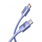Kép 8/9 - Baseus Crystal Shine USB-C USB-C kábel, 100W, 2m (lila)