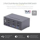 Kép 5/9 - StarTech.com P2DD46A2-KVM-SWITCH KVM kapcsoló Fekete