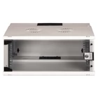 Kép 2/9 - 19" 4U falra szerelhető hálózati szekrény, SOHO PRO 240 x 540 x 400 mm, üvegajtó, szürke, szétszerelt, 60 kg