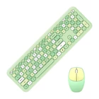 Kép 2/2 - Vezeték nélküli billentyűzet + egér szett MOFII 666 2.4G (zöld)