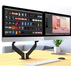 Kép 3/10 - Techly ICA-LCD 462B Kétmonitoros tartó 17-32" LCD 9kg gázos forgatható