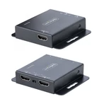 Kép 1/9 - StarTech.com EXTEND-HDMI-4K40C6P1 audió/videó jeltovábbító AV adó- és vevőegység Fekete
