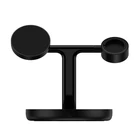 Kép 2/7 - Baseus MagSafe állvány, 3 az 1-ben indukciós töltő 15 W (fekete)