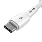 Kép 2/3 - USB és USB-C kábel VFAN Racing X05, 3A, 3m (fehér)