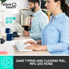 Kép 7/10 - Logitech 920-009824 billentyűzet Egér mellékelve Irodai Vezeték nélküli RF QWERTY Nemzetközi amerikai Fehér