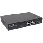 Kép 3/8 - Intellinet 561167 hálózati kapcsoló Vezérelt Gigabit Ethernet (10/100/1000) Ethernet-áramellátás (PoE) támogatása Fekete