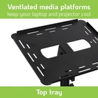 Kép 8/10 - Techly ICA-TB TPM-10 Fém projektor asztal