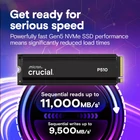 Kép 2/7 - Crucial CT2000P510SSD5 P510 2TB PCIe Gen5 NVMe 2280 M.2 SSD hűtőbordával