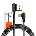Kép 6/6 - USB to USB-C cable Mcdodo CA-5280 LED, 0.5m (black)