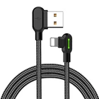 Kép 1/3 - USB Lightning szögletes kábel Mcdodo CA-4671 LED, 1,2m (fekete)