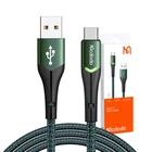 Kép 4/4 - USB to USB-C Mcdodo Magnificence CA-7961 LED cable, 1m (green)