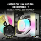 Kép 9/10 - Corsair H100I Processzor Hybrid hűtő 12 cm Fehér