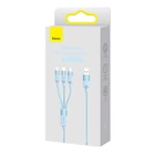 Kép 5/5 - Baseus StarSpeed 3 az 1-ben töltőkábel USB - USB-C + Micro + Lightning, 3,5A, 1.2m (kék)