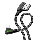 Kép 2/4 - USB Lightning kábel, Mcdodo CA-4673, ferde, 1.8m (fekete)