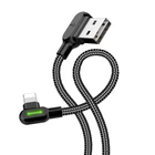 Kép 2/3 - USB Lightning kábel, Mcdodo CA-4679, ferde, 3m (fekete)