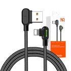 Kép 3/3 - USB Lightning kábel, Mcdodo CA-4679, ferde, 3m (fekete)