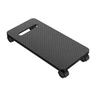 Kép 1/3 - Podstawka pod komputer stacjonarny, na kółkach do 20 kg (czarna)