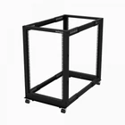 Kép 1/7 - StarTech.com 4POSTRACK18U állvány 18U Szabadonálló állvány Fekete