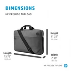 Kép 5/6 - HP notebook táska Prelude 15,6" szürke (1E7D7AA)