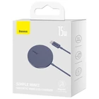 Kép 6/8 - Baseus Simple Mini3 Mágneses (MagSafe), vezeték nélküli töltő, 15W (lila)