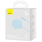 Kép 7/8 - Baseus Simple Mini3 Mágneses (MagSafe) vezeték nélküli indukciós töltő, 15W (kék)