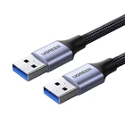 Kép 1/2 - UGREEN USB 3.0 - USB 3.0 kábel, 2A, 1m (fekete)