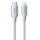 Kép 2/2 - UGREEN US304 USB-C 2.0-Lightning kábel, 3A, 1m (ezüst)