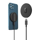 Kép 2/3 - Joyroom JR-A28 ultra-thin magnetic induction charger, 15W (black)