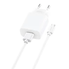Kép 1/2 - Foneng EU28 hálózati töltő, 1xUSB, QC 3.0 + Micro-USB kábel