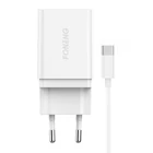 Kép 1/3 - Fast charger Foneng 1x USB K300 18W + USB to USB-C cable