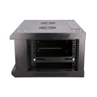 Kép 2/10 - Extralink 4U 600X450 WALL-MOUNTED RACKMOUNT CABINET BLACK Falra szerelhető állvány Fekete