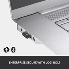 Kép 3/9 - Logitech 920-010926 billentyűzet Egér mellékelve Irodai RF vezeték nélküli + Bluetooth QWERTZ Német Grafit