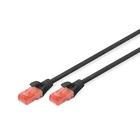 Kép 2/2 - Digitus DK-1617-0025/BL hálózati kábel Fekete 0,25 M Cat6 U/UTP (UTP)
