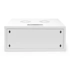Kép 2/10 - 19" 4U falra szerelhető hálózati szekrény, SOHO 241 x 540 x 400 mm, üvegajtó, szürke, szétszerelt, 60 kg