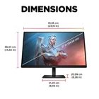 Kép 9/10 - OMEN by HP 27 inch FHD 165Hz Gaming Monitor - OMEN 27 számítógép monitor 68,6 cm (27") 1920 x 1080 pixelek Full HD LCD Fekete