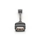 Kép 3/4 - Digitus AK-300309-002-S USB kábel USB 2.0 0,2 M USB A Fekete